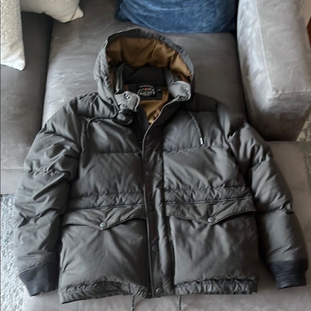 Men's Gray Puffer Jacket